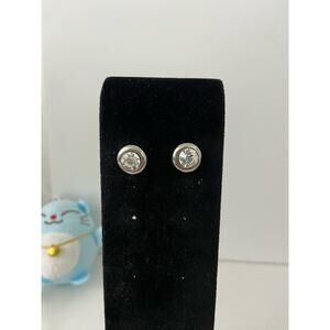 clear rhinestone stud earrings